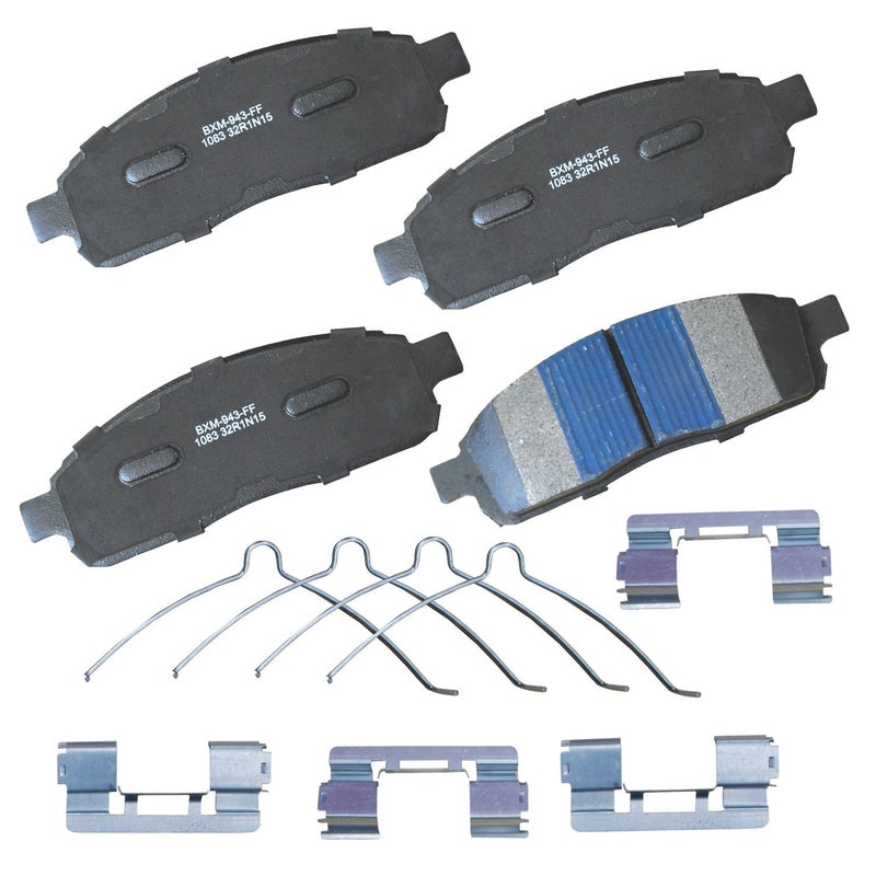 بنديكس Bendix Premium SBM1083 وسادات الفرامل الأمامية شبه المعدنية لسيارة Ford F-150 2009-2004، Lobo 2005-2004 - Image 1